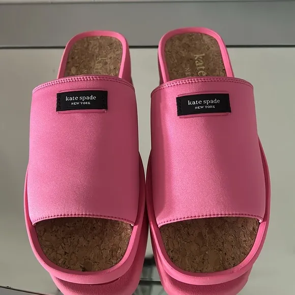🆕 KATE SPADE New York Spree Slide Sandals Pink size 7 Womens NWT