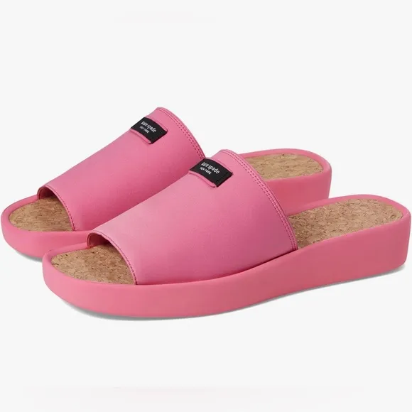 🆕 KATE SPADE New York Spree Slide Sandals Pink size 7 Womens NWT
