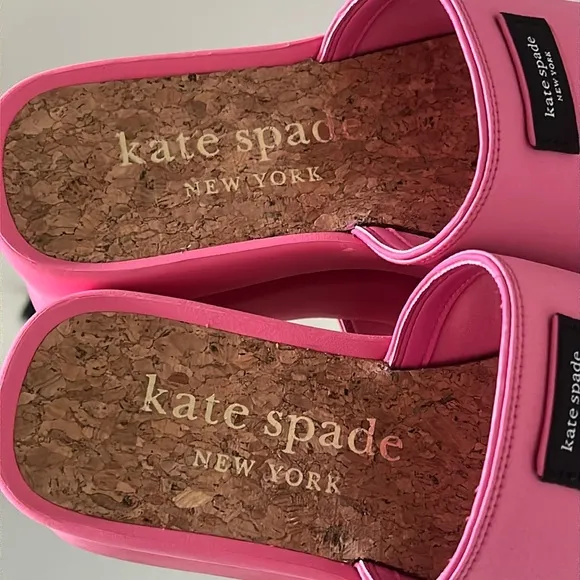 🆕 KATE SPADE New York Spree Slide Sandals Pink size 7 Womens NWT