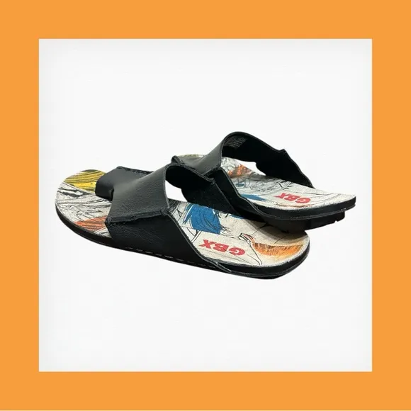 🩴  men’s black leather GBX sandal size 11 NWT and box