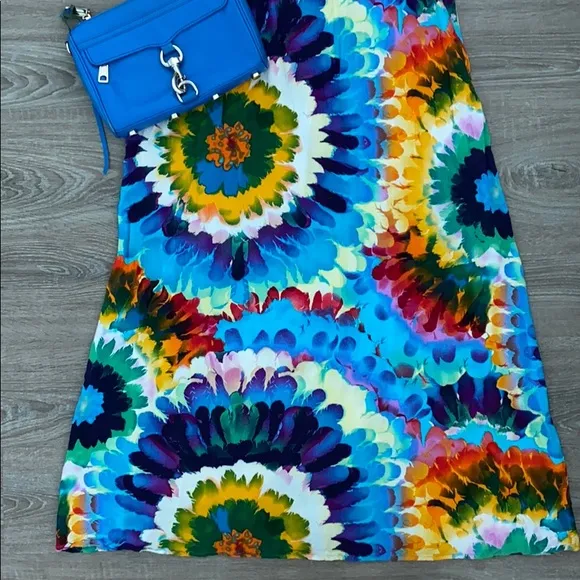 ❤️ Rainbow Tie Dye Maxi Dress NWOT