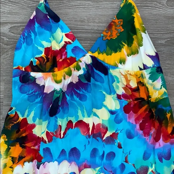❤️ Rainbow Tie Dye Maxi Dress NWOT