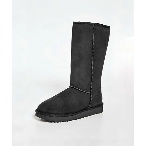 🌸 UGG | Classic Tall II Suede Sherpa lined Boots, size 6, Black