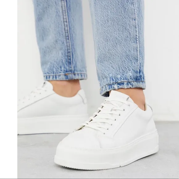 - VAGABOND Judy platform Sneakers cream leather size 37 US 7 women $160