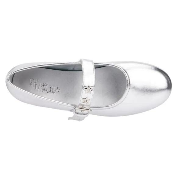 035 - Maryjane Flats Silver with Star Strap