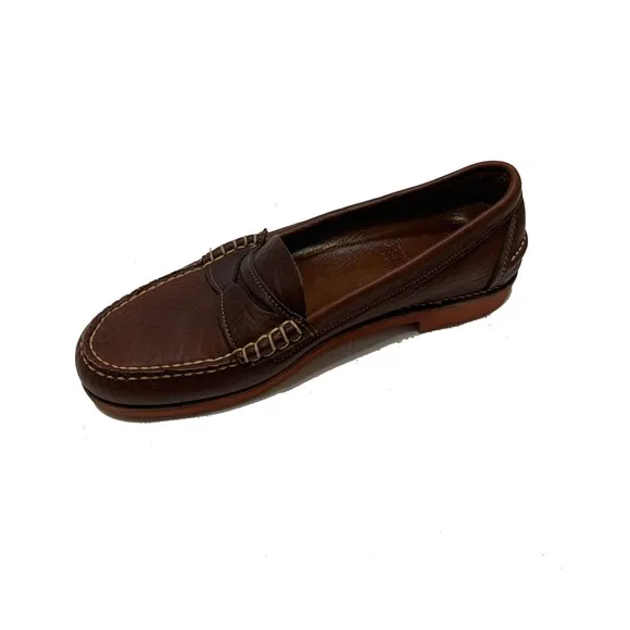 11 / Gokey Bison Penny Loafer Classic Brown Leather Loafers