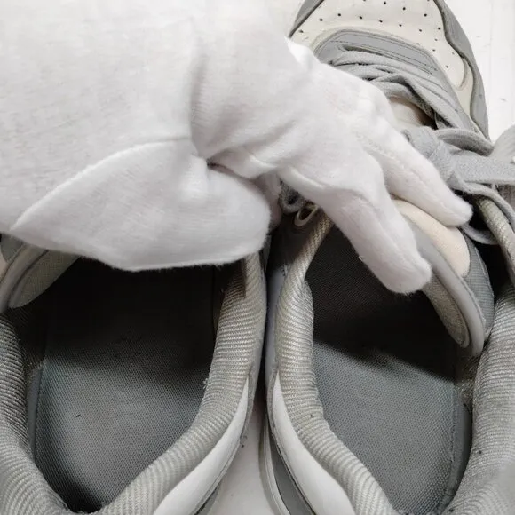 $1395 Authentic CHRISTIAN DIOR Made in ITALY Men's Gray Leather Sneakers Sz.44
