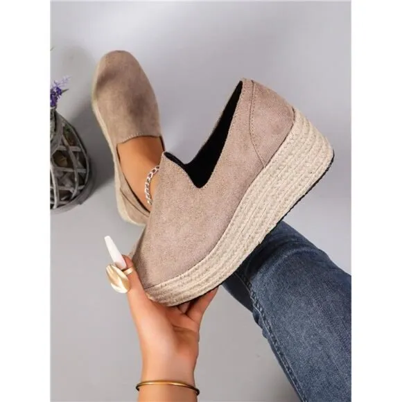 2024 Fall/Winter New Arrivals Women's Platform Loafers,  Rope Sole
