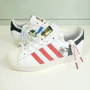 4.5Y Adidas Supestar J Star Wars FX5938 Yoda Darth Vader Casual Fashion Sneakers