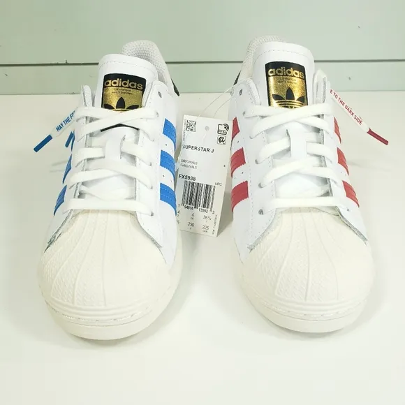 4.5Y Adidas Supestar J Star Wars FX5938 Yoda Darth Vader Casual Fashion Sneakers