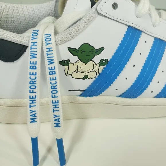 4.5Y Adidas Supestar J Star Wars FX5938 Yoda Darth Vader Casual Fashion Sneakers