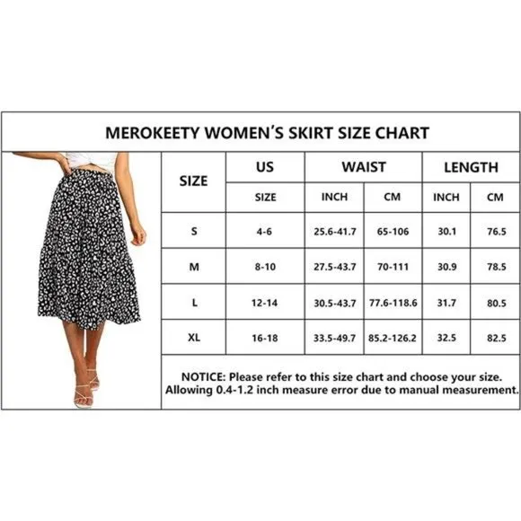 A-LINE Swing Midi Skirts Black