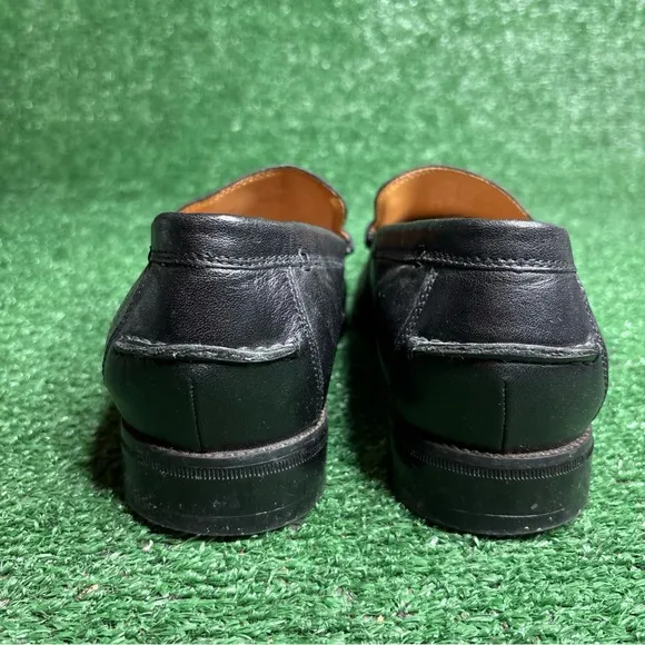 Abeo Bio System Venetian Comfort Shoe Loafers Black Leather Mens 9