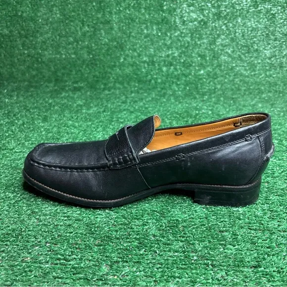Abeo Bio System Venetian Comfort Shoe Loafers Black Leather Mens 9