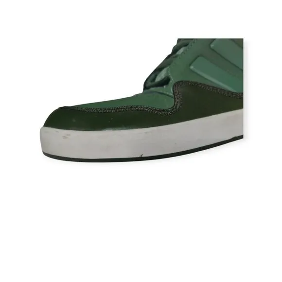 Adidas AR 2.0 Adi-Rise High Top Strap Patent Green Gold Sneakers Sz 10 G22480