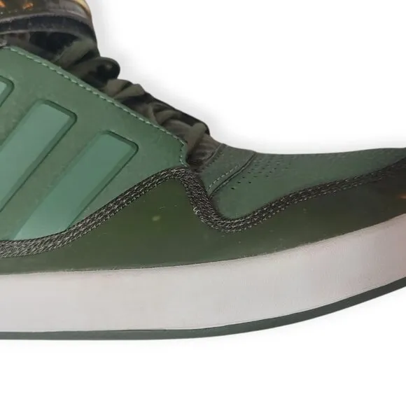 Adidas AR 2.0 Adi-Rise High Top Strap Patent Green Gold Sneakers Sz 10 G22480