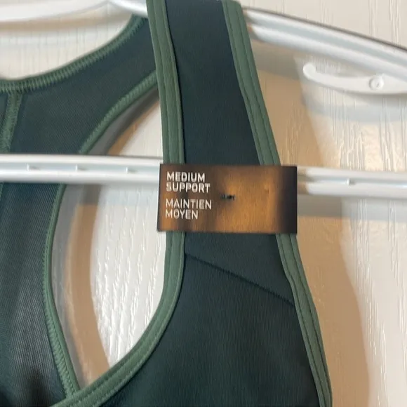 Adidas Authentic Balance Yoga Medium Support Sports Bra Green 1X