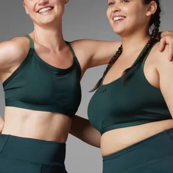 Adidas Authentic Balance Yoga Medium Support Sports Bra Green 1X