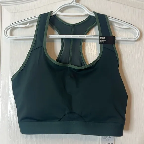 Adidas Authentic Balance Yoga Medium Support Sports Bra Green 2X
