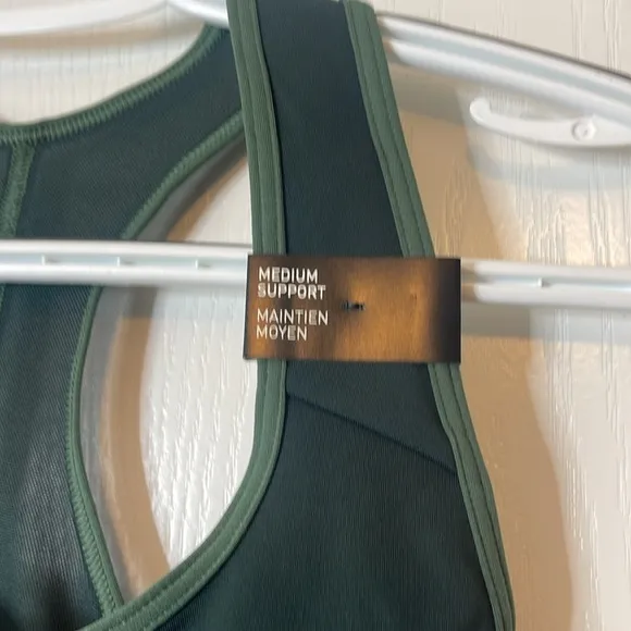 Adidas Authentic Balance Yoga Medium Support Sports Bra Green 2X
