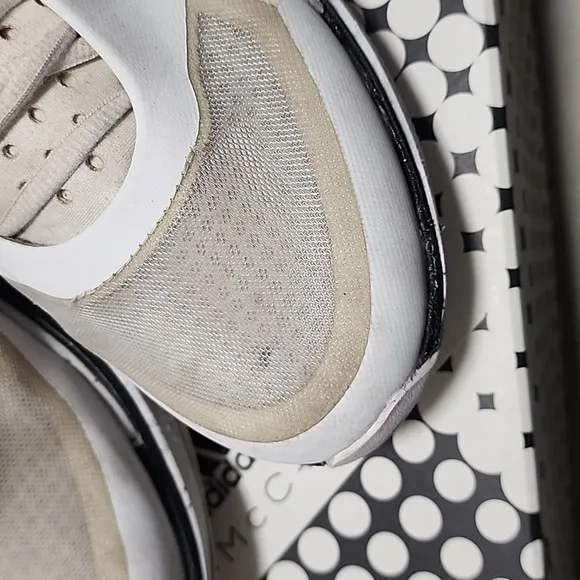 adidas by Stella McCartney Earthlight Mesh White Sneakers 10.5 Platform