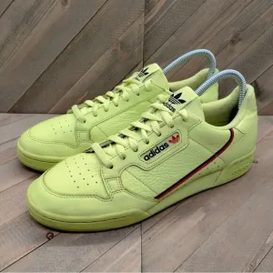 Adidas Continental 80 Semi‎ Frozen Yellow Fashion Sneakers Mens Size 10 Shoes