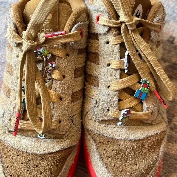 Adidas Forum Low Tan Red Sneakers