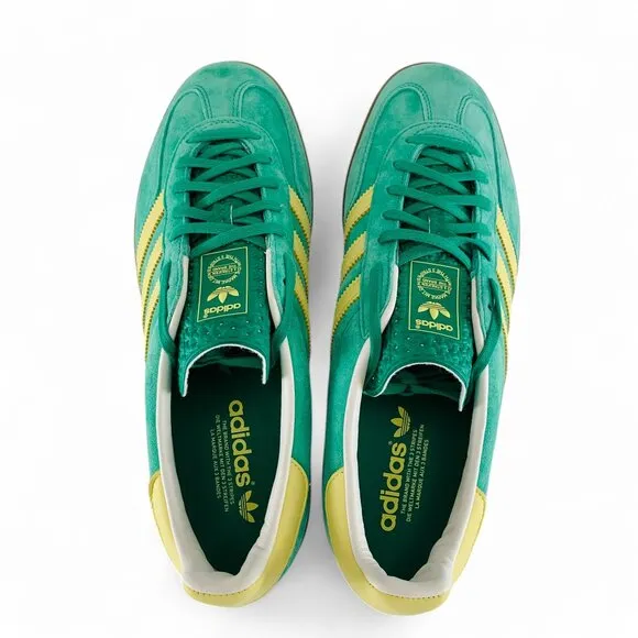 adidas Gazelle Indoor Semi Court Green Almost Yellow Men's Shoes Sneakers IH7500