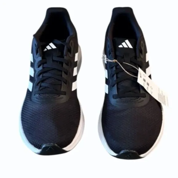 Adidas Mens Runfalcon 3 Black White Running Shoes Sneakers Size 13
