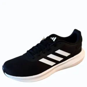 Adidas Mens Runfalcon 3 Black White Running Shoes Sneakers Size 13