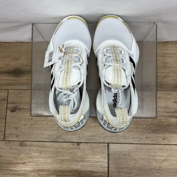 adidas Nmd V3 Mens Fashion Sneakers in White Black - 4