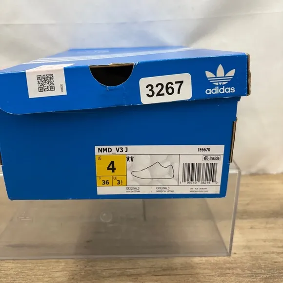 adidas Nmd V3 Mens Fashion Sneakers in White Black - 4
