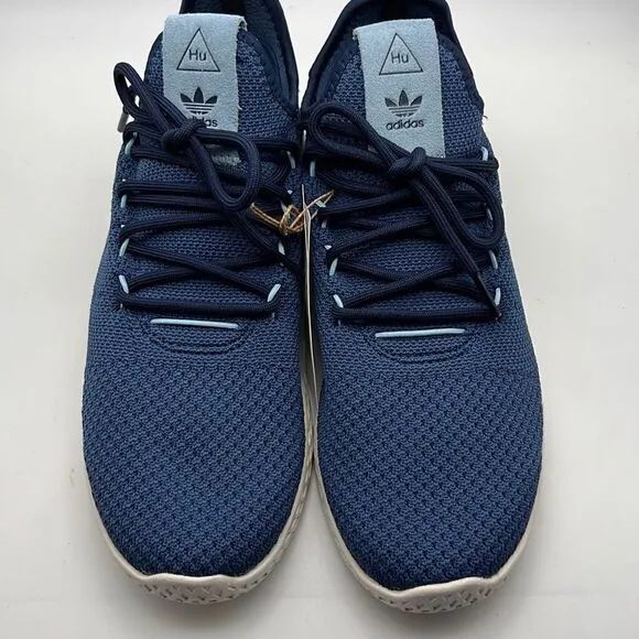 Adidas Originals x Pharrell Williams Hu sneakers in navy and off-white- Men 7- B