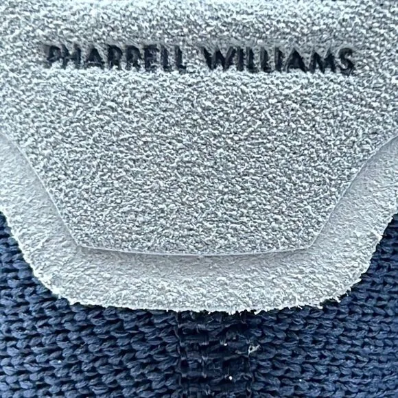 Adidas Originals x Pharrell Williams Hu sneakers in navy and off-white- Men 7- B
