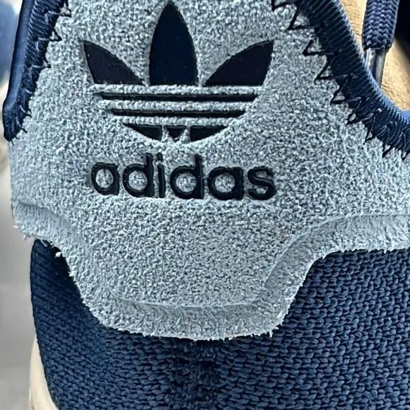 Adidas Originals x Pharrell Williams Hu sneakers in navy and off-white- Men 7- B