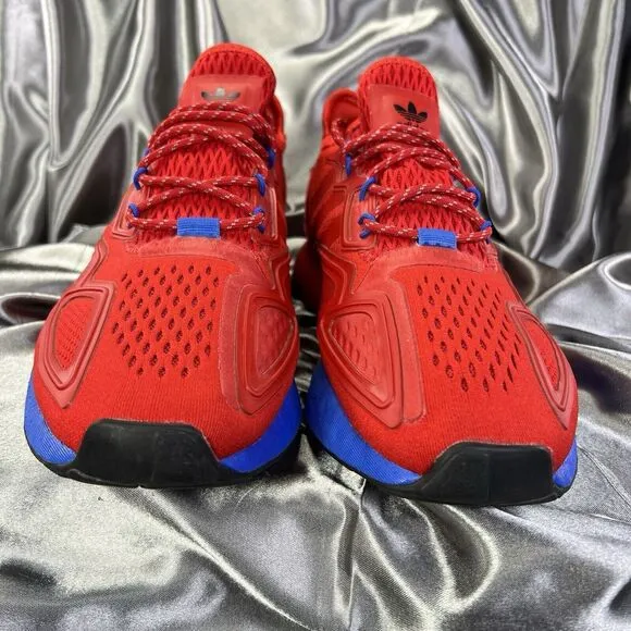 Adidas Originals ZX 2K Boost Men's 9 Red Lifestyle Shoes Fashion Sneakers FZ0994