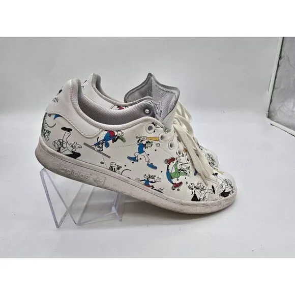 Adidas Stan Smith Goofy Character Sneakers White Size 9