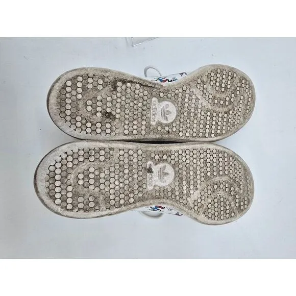 Adidas Stan Smith Goofy Character Sneakers White Size 9