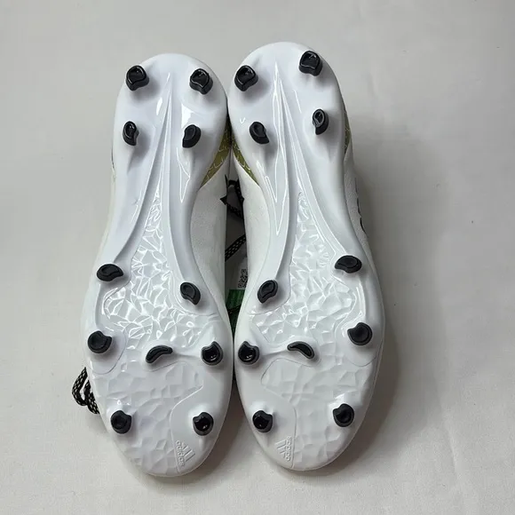 Adidas White and Gold Sneakers with Sock-Like Collar