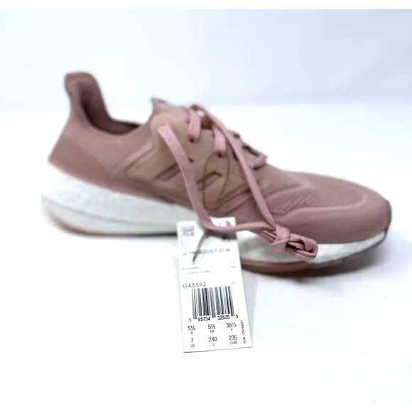 Adidas women's 7 UltraBoost 22 Running Shoes Sneakers GX5592 Mauve Pink NEW