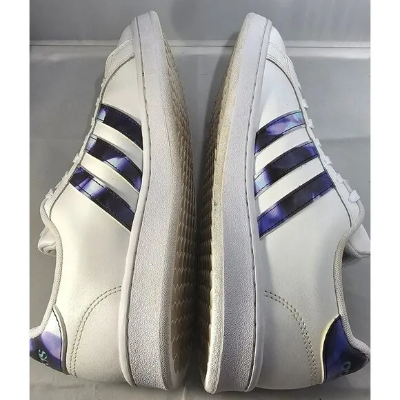Adidas Women's Grand Court White/Purple Sneakers  Size 10