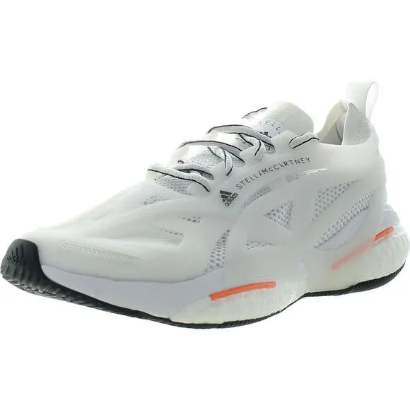 Adidas Womens White Lace-Up Casual And Fashion Sneakers New