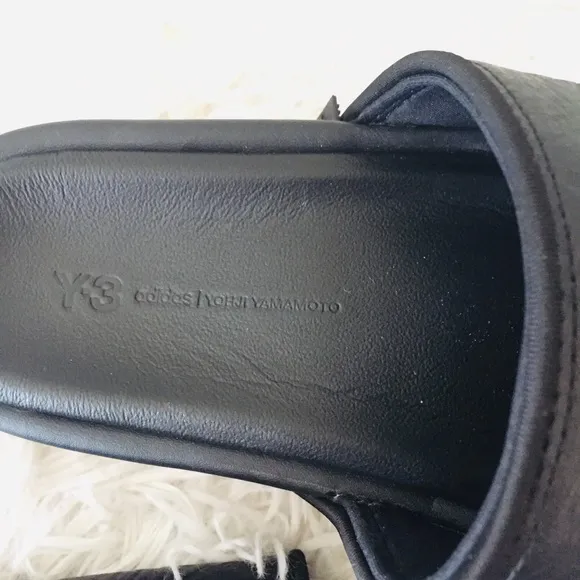 Adidas Y-3 Slide Yohji Yamamoto Platform Leather Slides