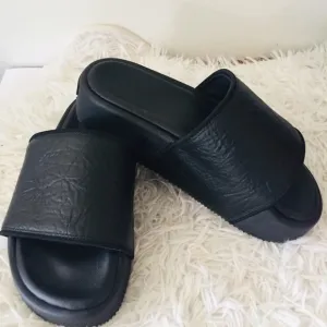 Adidas Y-3 Slide Yohji Yamamoto Platform Leather Slides