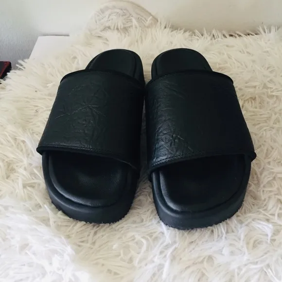 Adidas Y-3 Slide Yohji Yamamoto Platform Leather Slides