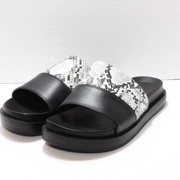 Aerosoles Women's Louie Snake Print Faux Slide Sandals Size 7 NWT
