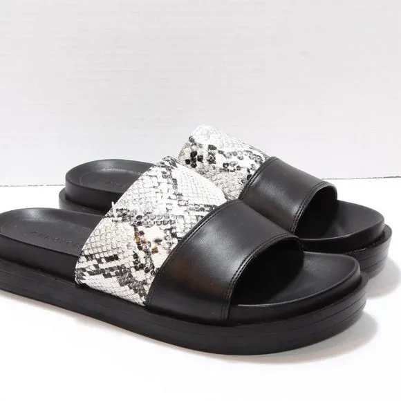 Aerosoles Women's Louie Snake Print Faux Slide Sandals Size 7 NWT