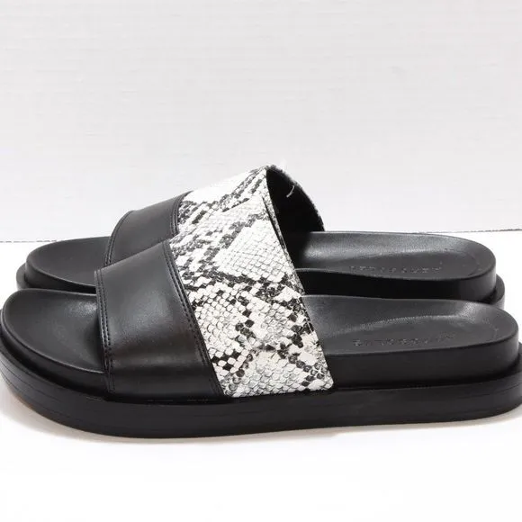 Aerosoles Women's Louie Snake Print Faux Slide Sandals Size 7 NWT