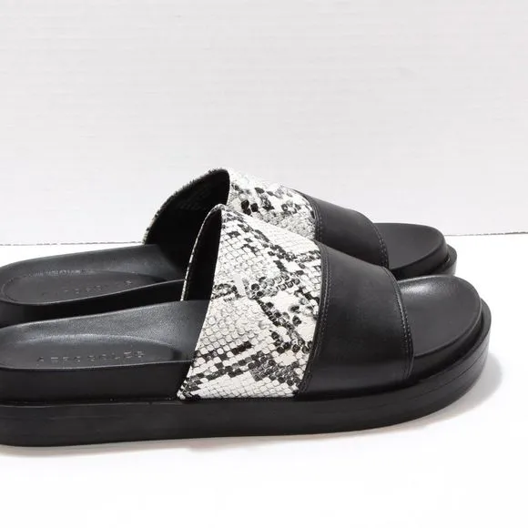 Aerosoles Women's Louie Snake Print Faux Slide Sandals Size 7 NWT