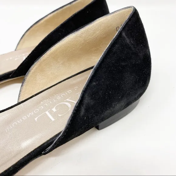 AGL Attilio Giusti Leombruni Black D'Orsay Flats
